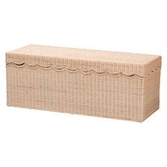 Damita Scallop Natural Rattan Chest