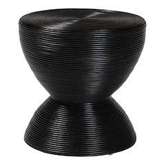 Tokyo Laminated Natural Rattan Side Table