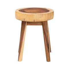 Jia Suar Wood End Table - Handcrafted Side Table