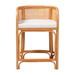 Aria Natural Rattan Counter Stool