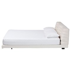 Baxton Studio Alfie Boucle Floating Bed