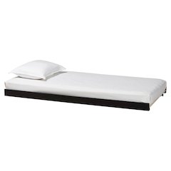 Trundle - Underbed Low-Profile Rolling Base, Twin, Black