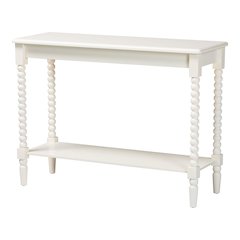 Bayard Console Table with Bobbin Legs - Spindle Leg Accent Table with Shelf