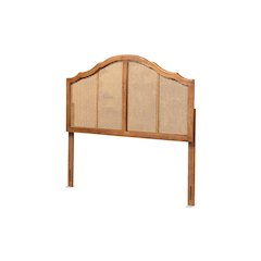 Synthetic Rattan Queen Size Arched Headboard