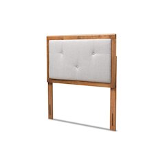 Walnut Brown Finished Wood Twin Size Headboard