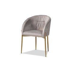 Gold Finished Metal Dining Chair