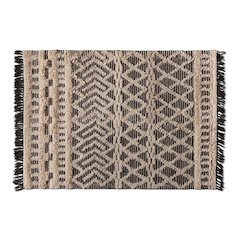 Heino Modern and Contemporary Ivory and Charcoal Handwoven Wool Area Rug