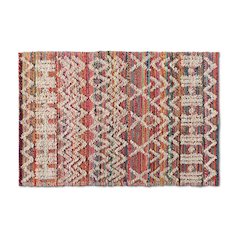 Graydon Modern and Contemporary Multi-Colored Handwoven Fabric Blend Area Rug