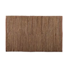 Zaguri Modern and Contemporary Natural Handwoven Leather Blend Area Rug
