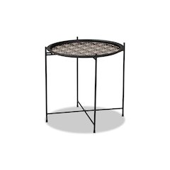 Baxton Studio Ivana Modern and Contemporary Black Finished Metal Plant Stand