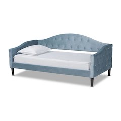 Dark Brown Finished Wood Twin Size Daybed