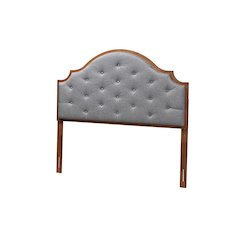 Walnut Brown Finished Wood King Size Headboard