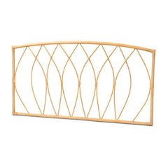 Bohemian Natural Brown Rattan Queen Size Wall-mount Headboard