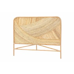 Bohemian Natural Brown Rattan Queen Size Standalone Headboard