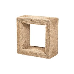 Adonica Modern Bohemian Natural Brown Jute and Wood End Table