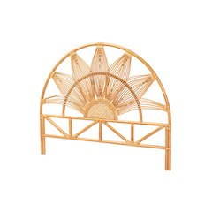 Jasmine Modern Bohemian Natural Rattan King Size Standalone Headboard