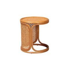 Eldon Bohemian Honey Rattan End Table