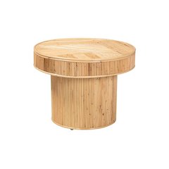 Iryna Modern Bohemian Natural Rattan End Table