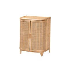 Yanka Bohemian Natural Rattan Storage Cabinet