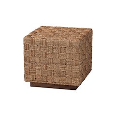 bali & pari Karina Bohemian Natural Seagrass End Table