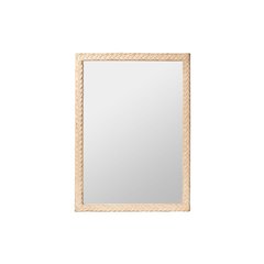 Lanica Japandi Sun Bleached Rattan Wall Mirror