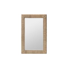 Geralyn Japandi Natural Seagrass Rectangular Wall Mirror