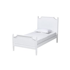 Mariana Classic and Traditional White Finished Wood Full Size Platform Bed