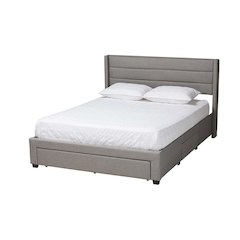 Dark Brown Finished Wood Queen Size 3-Drawer Storage Platform Bed