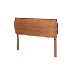 Laurien Mid-Century Modern Ash Walnut Finished Wood King Size Headboard