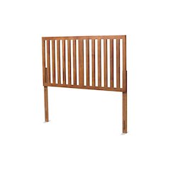 Oren Modern and Transitional Ash Walnut Finished Wood King Size Headboard