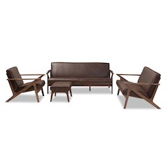 Leather Livingroom Sofa Set