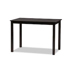 Baxton Studio Eveline Modern Espresso Brown Finished Wood 43-Inch Dining Table