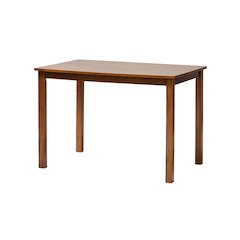 Baxton Studio Eveline Modern Walnut Brown Finished Wood 43-Inch Dining Table