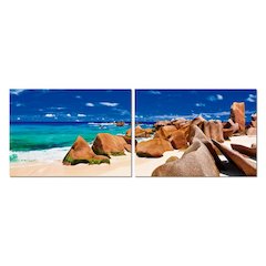 Tasmanian Tide Mounted Photography Print Diptych Multi