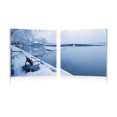Wintry Wonder Mounted Photography Print Diptych Multi