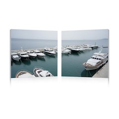 Yacht Congregation Mounted Photography Print Diptych Multi