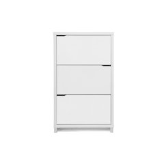 Baxton Studio Simms White Modern Shoe Cabinet