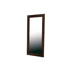 Baxton Studio Doniea Dark Brown Wood Frame Modern Mirror - Rectangle