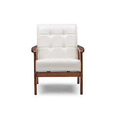 Baxton Studio Mid-Century Masterpieces Club Chair - White