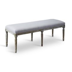 Baxton Studio Clairette Wood Traditional French Bench