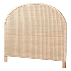Lanica Japandi Sun Bleached Rattan Queen Size Standalone Headboard