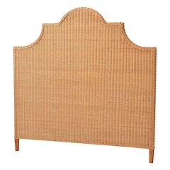 Melanie Bohemian Light Honey Rattan Queen Size Standalone Headboard