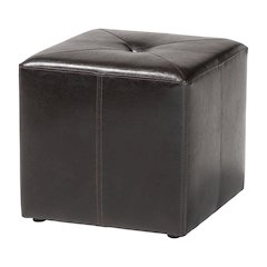 Baxton Studio Aric Bonded Leather Ottoman