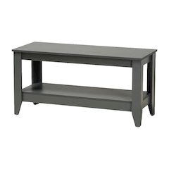 Grey MDF Coffee Table Modern Style with Sturdy Frame and Easy Care