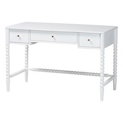 Lucera Bobbin Writing Desk, White