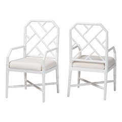 Sergio Wood 2-Piece Dining Chair Set, White
