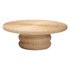 Silvia Natural Rattan Coffee Table