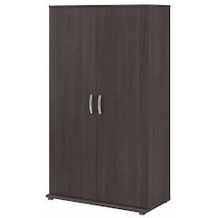 Universal Tall Clothing Storage Cabinet with Doors and Shelves
