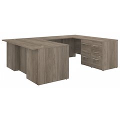 Office 500 72W U Shaped Executive Desk with Drawers
