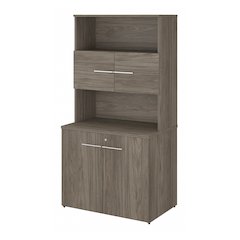 Office 500 36W Tall Storage Cabinet with Doors and Shelves